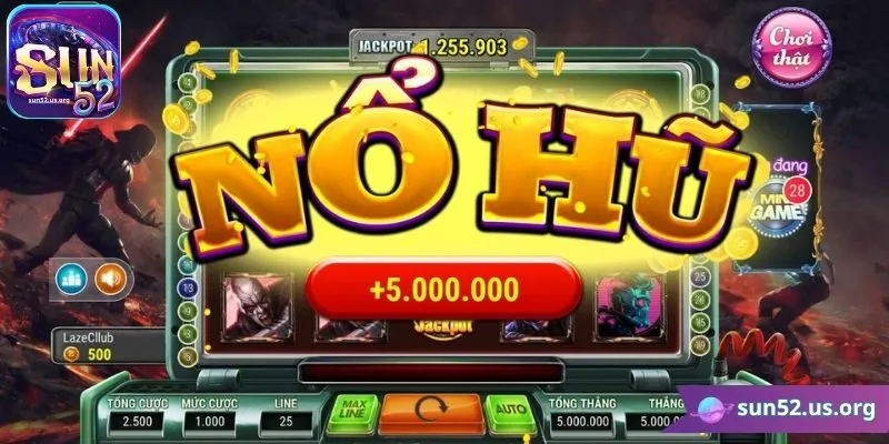 Game nổ hũ Sun52 cực kỳ được yêu thích